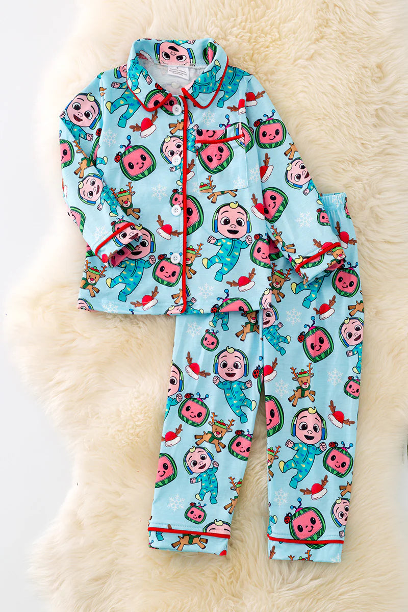 Watermelon head character boys pajamas